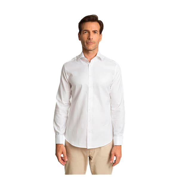 Hackett Royal Ox Dc Skjorta Med Långa ärmar Vit 155 Man