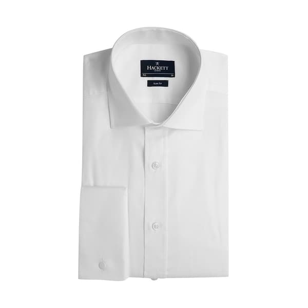 Hackett Royal Ox Dc Skjorta Med Långa ärmar Vit 155 Man