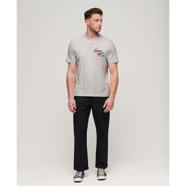 Superdry Neon Travel Chest Loose T-shirt Med Korta ärmar Grå M Man