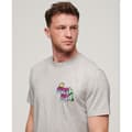 Miniatyrbild 4 av 6: Superdry Neon Travel Chest Loose T-shirt Med Korta ärmar Grå M Man