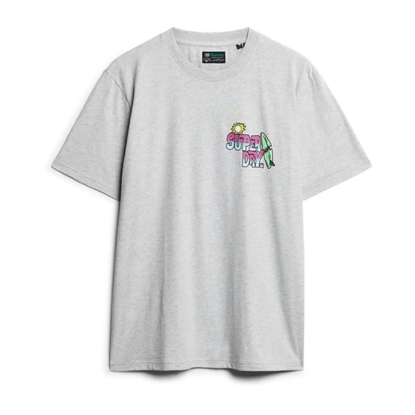 Superdry Neon Travel Chest Loose T-shirt Med Korta ärmar Grå M Man