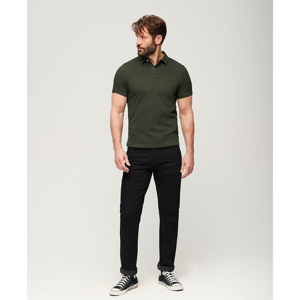Superdry Studios Jersey Polo Med Lange ærmer Grøn L Mand