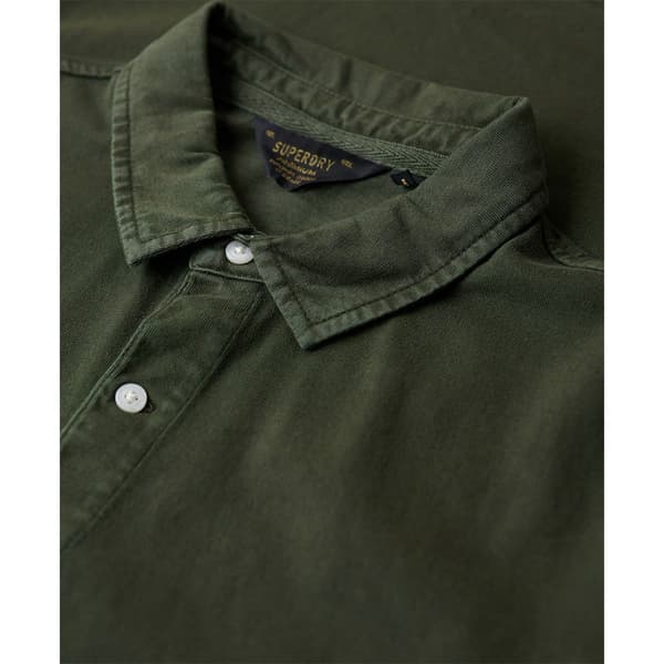 Superdry Studios Jersey Polo Med Lange ærmer Grøn L Mand