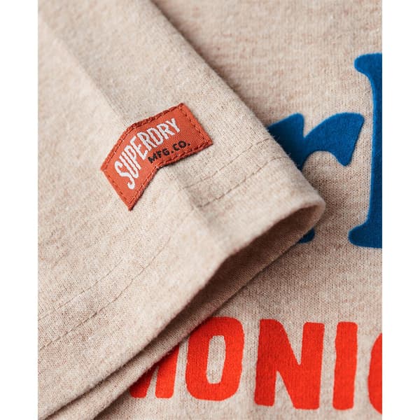Superdry Venue Duo Logo T-shirt Med Korta ärmar Beige 2XL Man