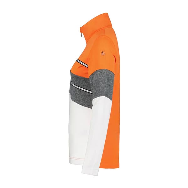 Luhta Levi Halv Lynlås Langærmet T-shirt Orange XS Kvinde