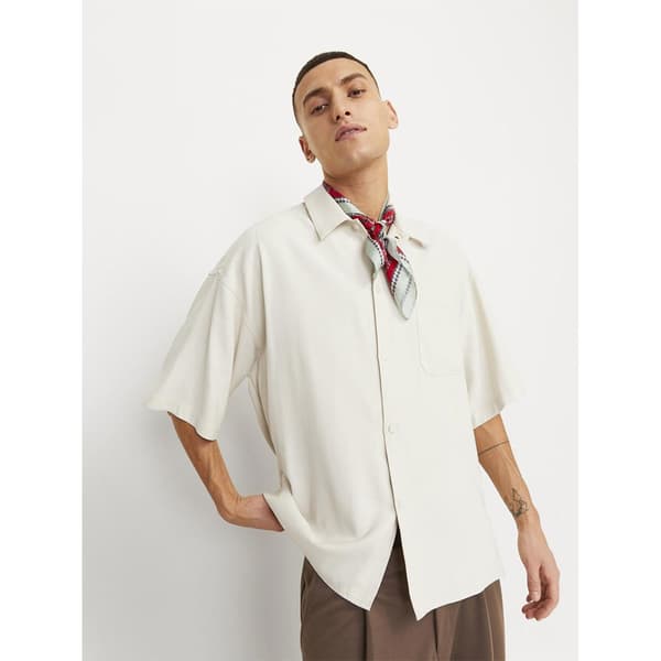 Jack & Jones John Kortärmad Skjorta Beige M Man