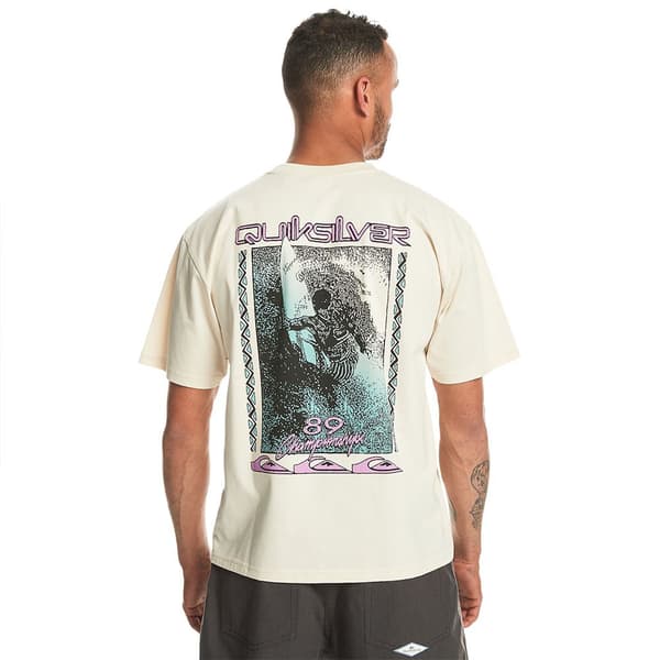 Quiksilver Back Flash T-shirt Med Korta ärmar Beige XL Man