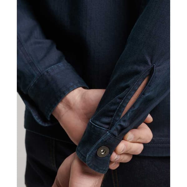 Superdry Merchant Herringbone Pitkähihainen Paita Sininen 2XL Mies