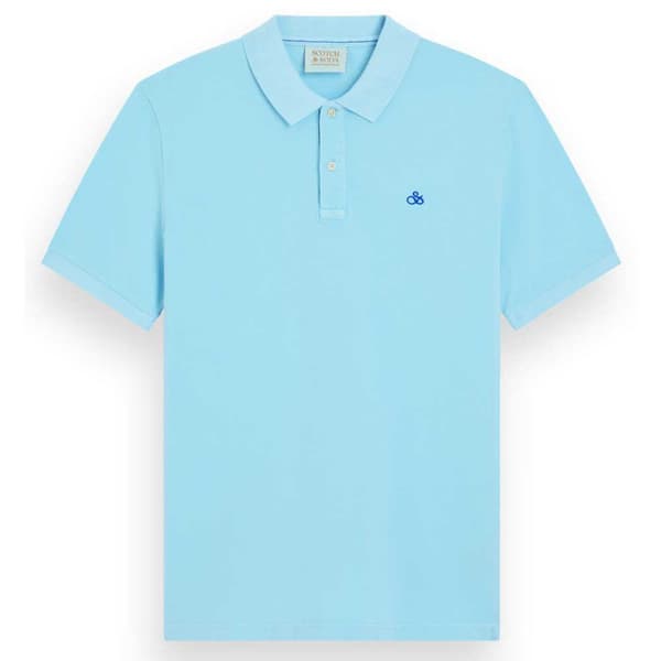 Scotch & Soda 175665 Kortærmet Polo Blå S Mand