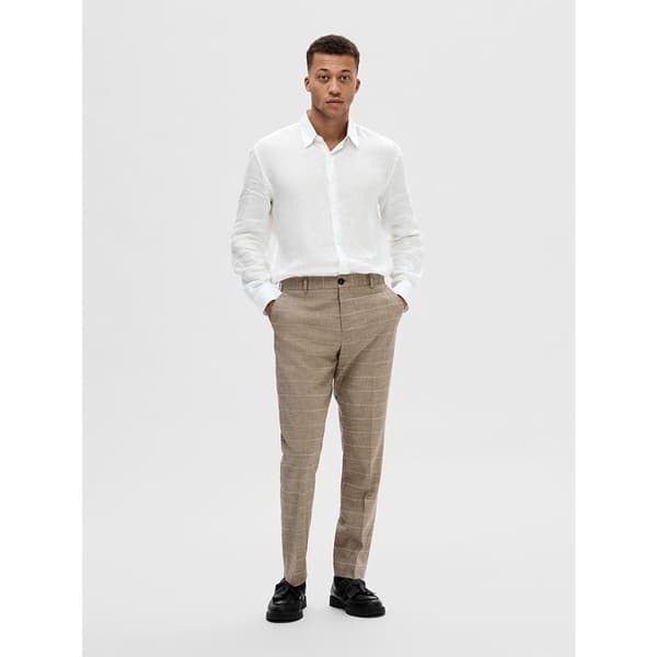 Selected Regkylian Skjorta Med Långa ärmar Beige L Man