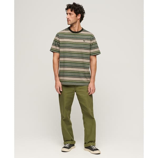 Superdry Relaxed Fit Stripe T-shirt Med Korta ärmar Grönt 2XL Man