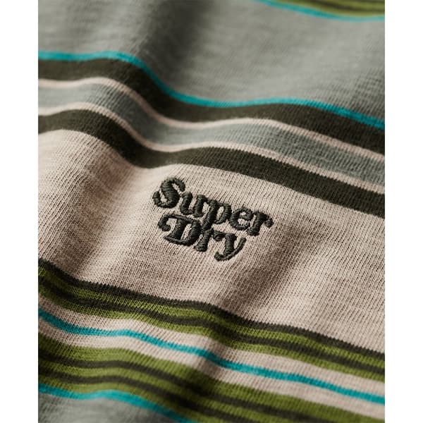 Superdry Relaxed Fit Stripe T-shirt Med Korta ärmar Grönt 2XL Man