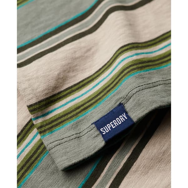 Superdry Relaxed Fit Stripe T-shirt Med Korta ärmar Grönt 2XL Man