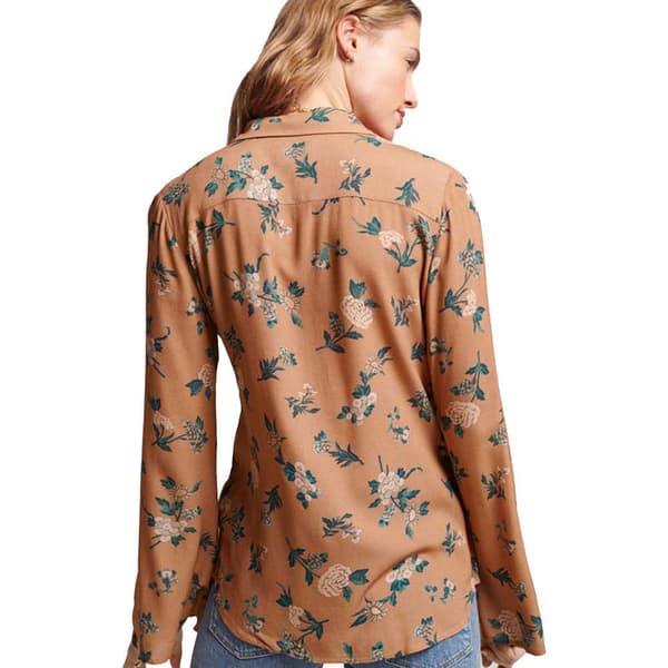 Superdry Studios Seventies Skjorta Med Långa ärmar Brun L Kvinna