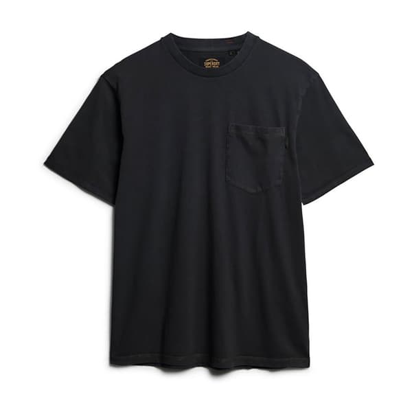 Superdry Contrast Stitch Pocket T-shirt Med Korta ärmar Svart S Man