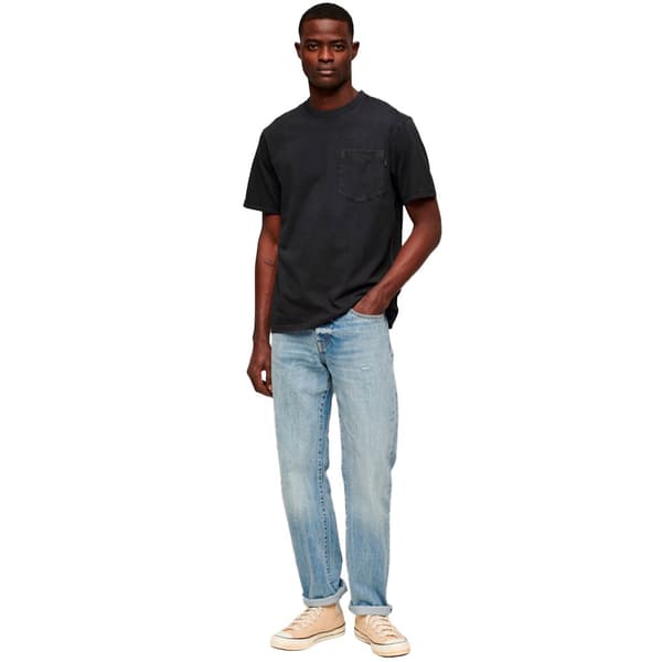 Superdry Contrast Stitch Pocket T-shirt Med Korta ärmar Svart S Man