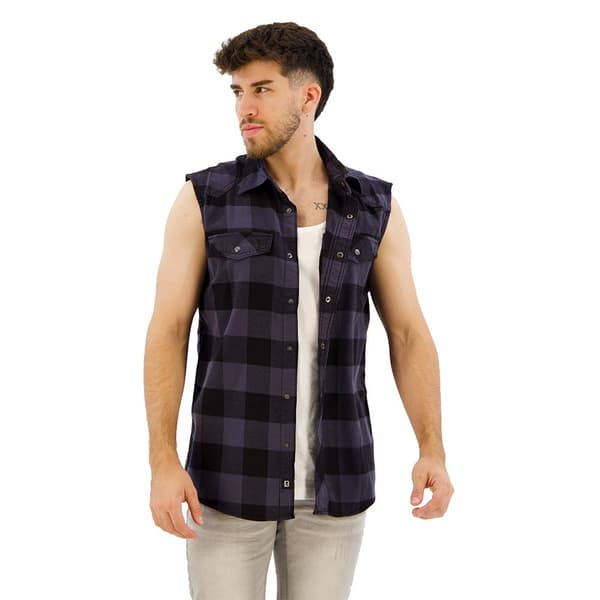 Brandit Check Skjorte Blå 7XL Mand