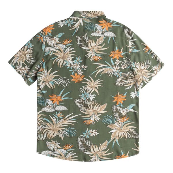 Quiksilver Lemnas Kortärmad Skjorta Grönt 2XL Man