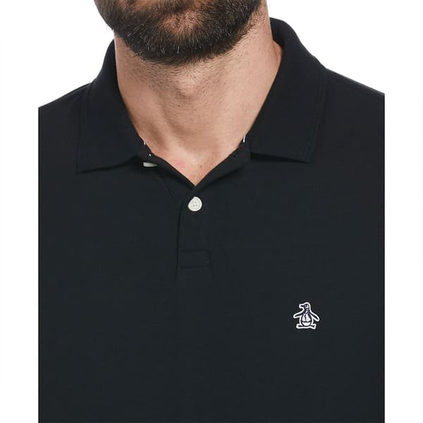 Original Penguin Daddy Organic Pique Kortærmet Polo Sort XL Mand