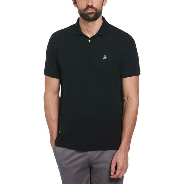 Original Penguin Daddy Organic Pique Lyhythihainen Pikeepaita Musta XL Mies