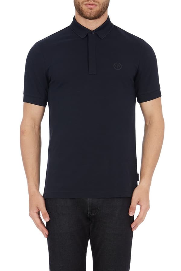 Armani Exchange 8nzf91 Kortærmet Polo Blå XS Mand