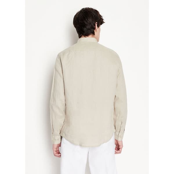 Armani Exchange 8nzc50_zncfz Skjorte Med Lange ærmer Beige M Mand