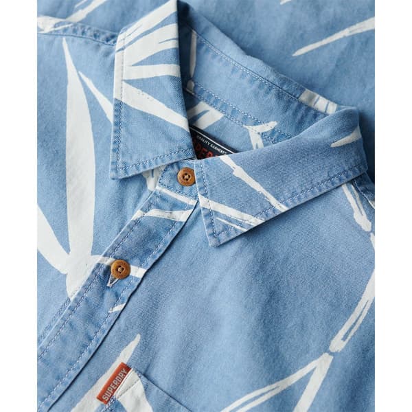 Superdry Vintage Loom Lyhythihainen Paita Sininen S Mies