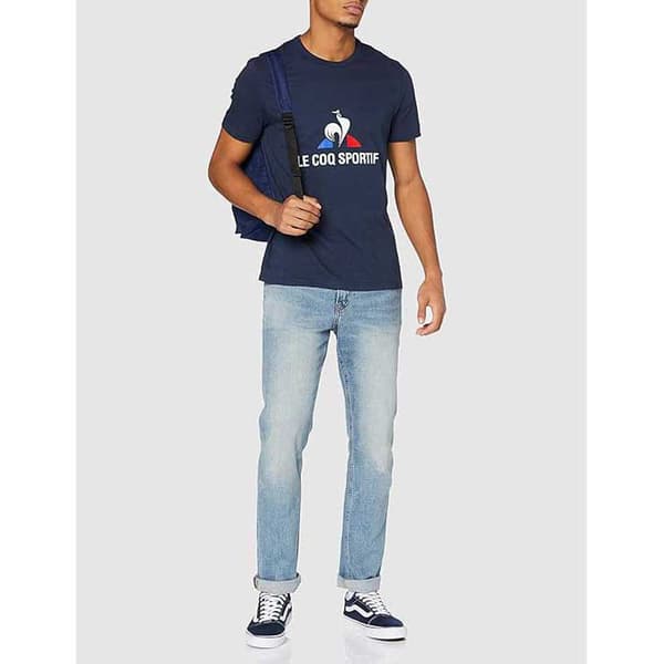Le Coq Sportif 2020687 Fanwear T-shirt Med Korte ærmer Blå 3XL Mand