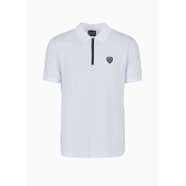 Ea7 Emporio Armani 8npf13_pjrgz Kortärmad Polotröja Vit S Man
