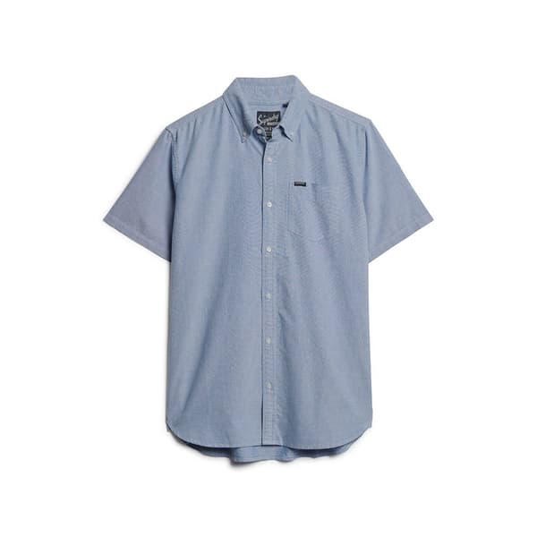 Superdry Vintage Oxford Lyhythihainen Paita Sininen 2XL Mies