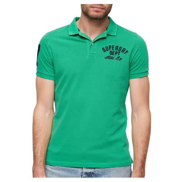 Superdry Vintage Superstate Lyhythihainen Pikeepaita Vihreä 2XL Mies