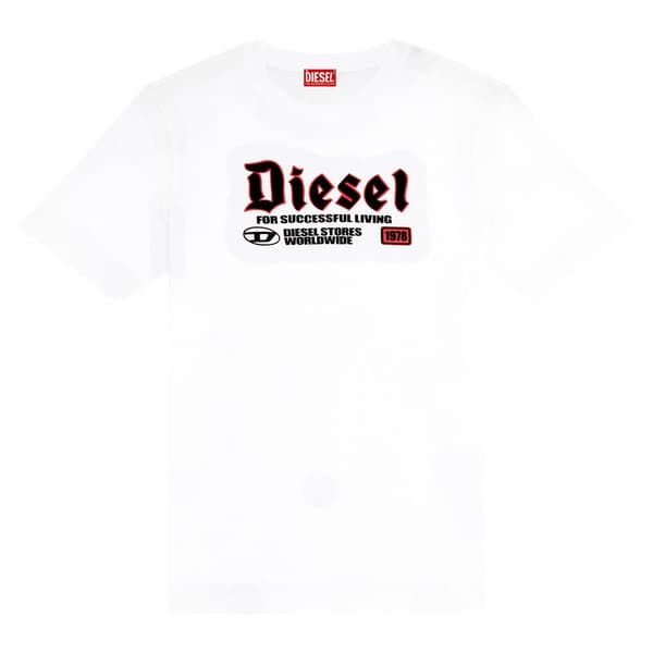Diesel T Adjust K1 T-shirt Med Korta ärmar Vit M Man