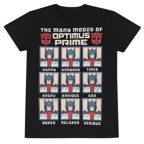 Transformers - Many Moods Of Optimus Prime T-shirt - Small