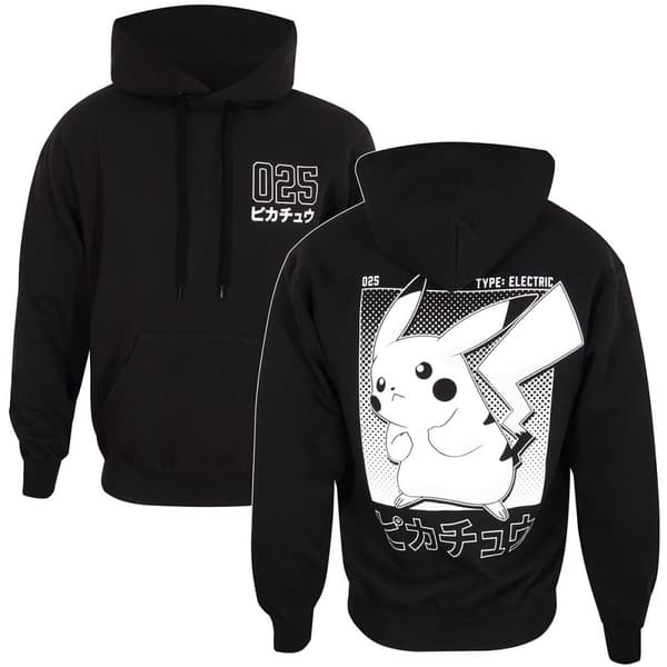 Pokemon - Halftone Pikachu Hoodie - Ex Ex Large