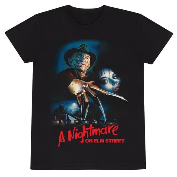 Nightmare On Elm Street - Logo Poster  T-shirt - Ex Ex Large
