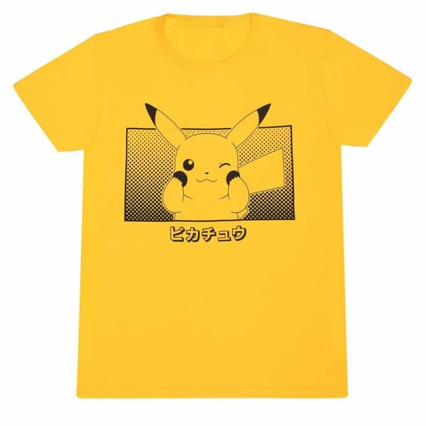 Pokemon - Pikachu Katakana T-shirt - Large