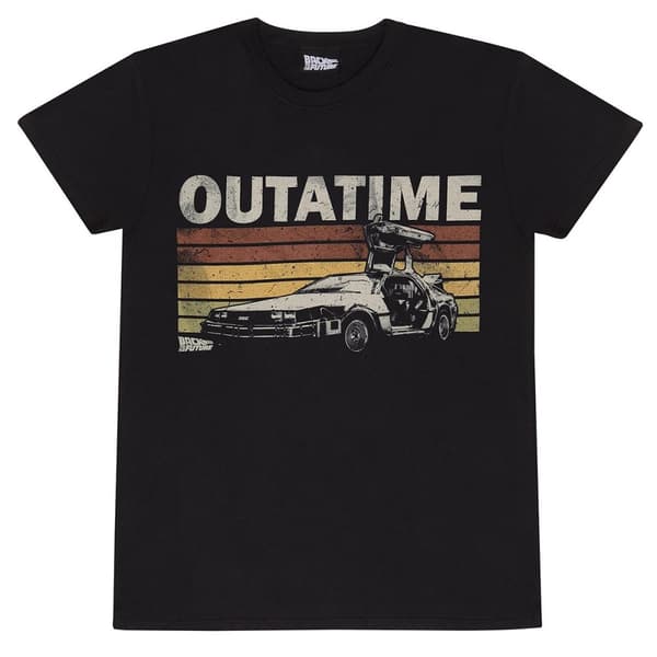 Back To The Future - Outatime Retro T-shirt - Medium