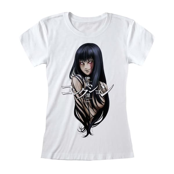 Junji-Ito - Tomie (Womens White Fitted T-Shirt) Large
