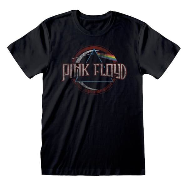 Pink Floyd - Dark Side Circle (Unisex Black T-Shirt) Ex Ex Large