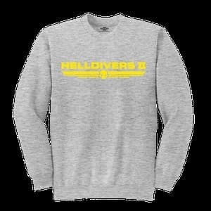 Helldivers 2 - Yellow Logo (Unisex Heather Grey Sweatshirt) Large