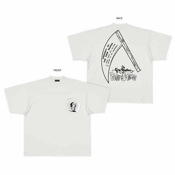 Grim Adventures Of Billy and Mandy, The - Grim (Unisex White T-Shirt) Large
