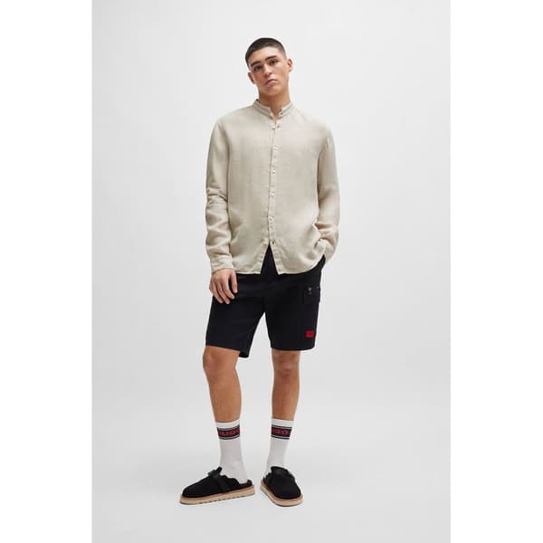 Hugo Elvory 10248298 Skjorta Med Långa ärmar Beige L Man