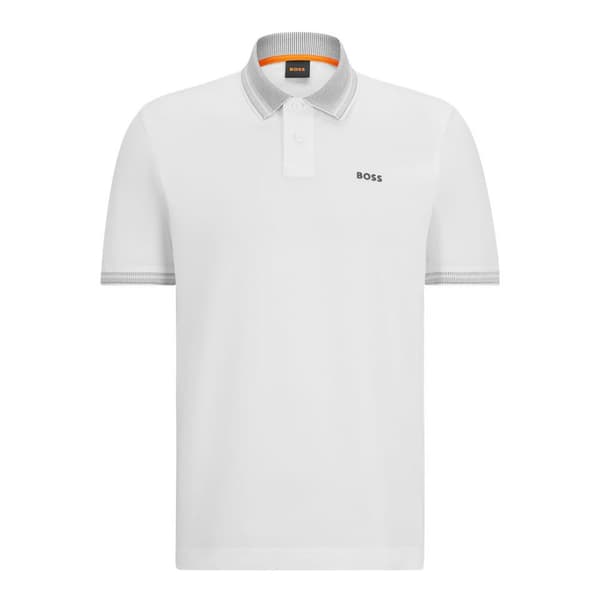 Boss Peglitch 10252407 Kortärmad Polotröja Vit XL Man