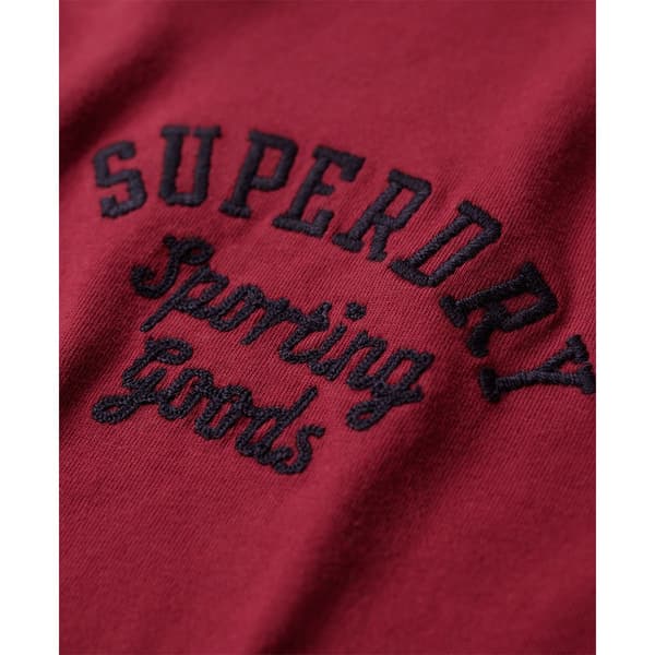 Superdry Embroidered Superstate Ath Logo T-shirt Med Korta ärmar Röd M Man