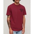 Miniatyrbild 1 av 6: Superdry Embroidered Superstate Ath Logo T-shirt Med Korta ärmar Röd M Man