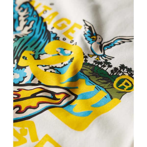 Superdry La Vl Graphic T-shirt Med Korta ärmar Vit XL Man