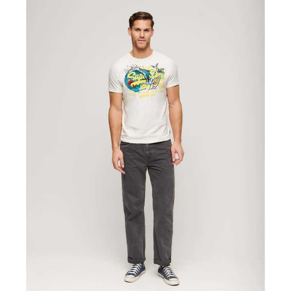 Superdry La Vl Graphic T-shirt Med Korta ärmar Vit XL Man