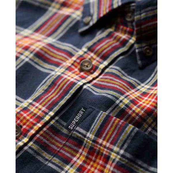 Superdry Vintage Check Pitkähihainen Paita Oranssi M Mies