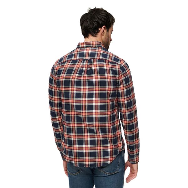 Superdry Vintage Check Pitkähihainen Paita Oranssi M Mies