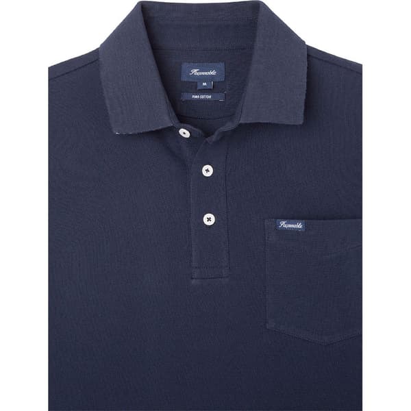 FaÇonnable Pima Pocket Kortärmad Polotröja Blå 3XL Man